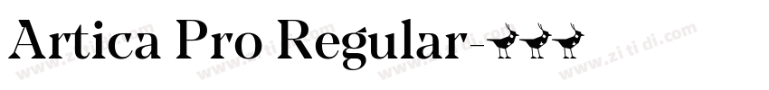 Artica Pro Regular字体转换 Artica Pro Regular字体转换
